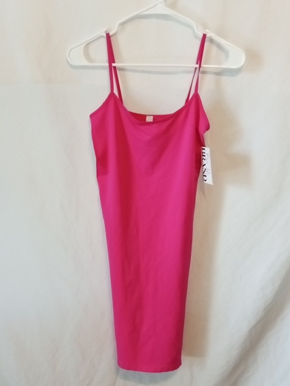 Yelete Hot Pink Plus Size Slip Dress